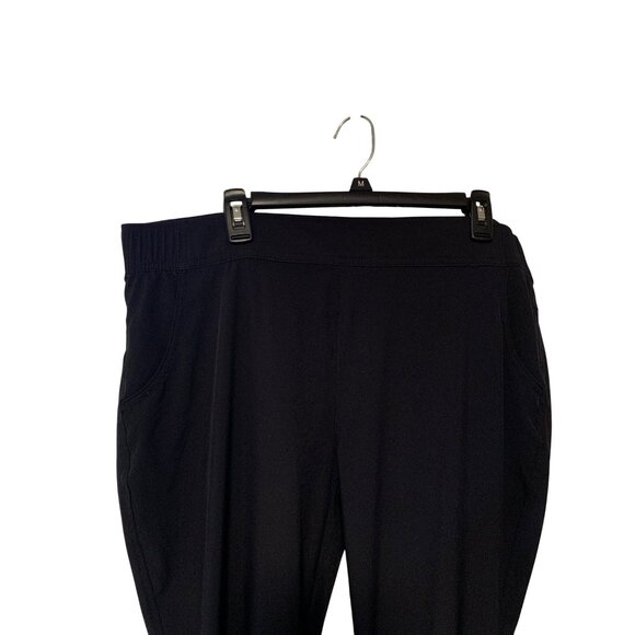 Eddie Bauer Womens Size XL Black Pull On Pants Pockets Comfort Casual - Picture 3 of 6